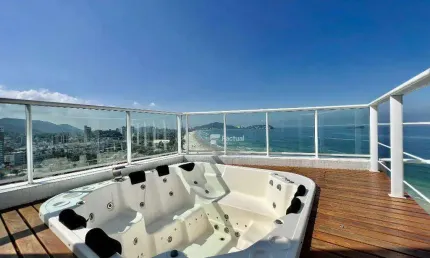 Cobertura com 4 dormitórios à venda, 340 m² por R$ 6.000.000,00 - Enseada - Guarujá/SP