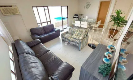 Cobertura com 3 dormitórios à venda, 180 m² por r$ 620.000,00 - enseada - guarujá/sp