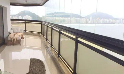 Apartamento com 4 dormitórios à venda, 251 m² por r$ 2.500.000,00 - astúrias - guarujá/sp