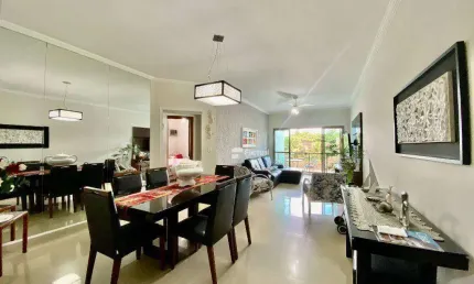 Apartamento com 3 dormitórios à venda, 117 m² por r$ 600.000,00 - enseada - guarujá/sp