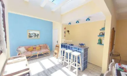 Cobertura com 3 dormitórios à venda, 197 m² por r$ 650.000,00 - tombo - guarujá/sp
