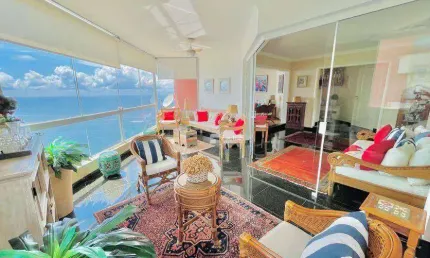 Apartamento com 3 suites à venda, 236 m² por R$ 1.080.000 - Morro Sorocotuba - Guarujá/SP