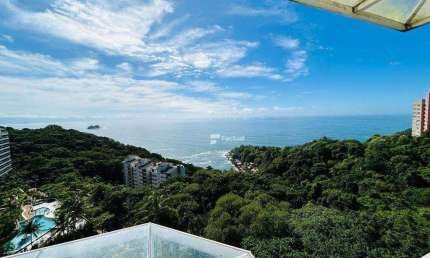 Apartamento com 4 dormitórios à venda, 170 m² por R$ 1.100.000,00 - Morro Sorocotuba - Guarujá/SP