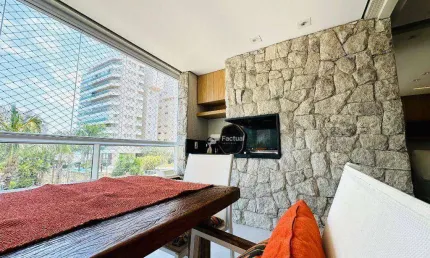 Apartamento com 4 suítes à venda, 138 m² - riviera de são lourenço - bertioga/sp