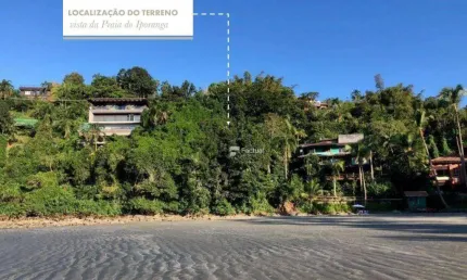 Terreno à venda na praia de iporanga no guarujá.  último terreno com vista e acesso a` praia.