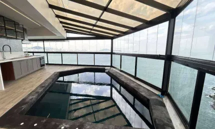 Apartamento com 4 dormitórios à venda, 370 m² por r$ 7.200.000,00 - astúrias - guarujá/sp