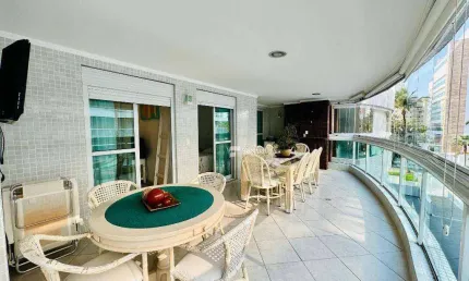 Apartamento com 3 dormitórios para alugar, 124 m² - Riviera de São Lourenço - Bertioga/SP