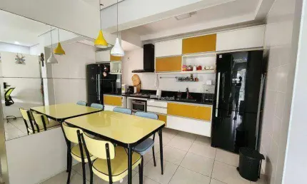 Apartamento com 2 dormitórios à venda, 77 m² por r$ 700.000,00 - pitangueiras - guarujá/sp