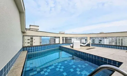 Cobertura à venda, com 3 quartos,  196 m² por r$ 1.600.000 - pitangueiras - guarujá/sp