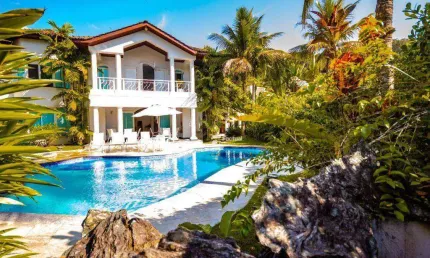 Casa em condomínio fechado com 5 quartos para alugar na Rua México, Praia de São Pedro, Guarujá