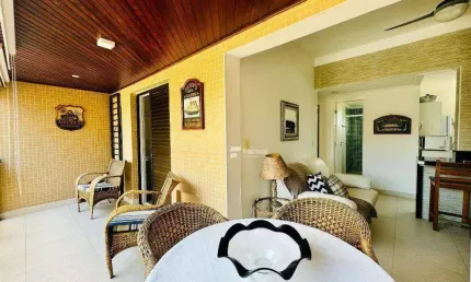 Apartamento com 3 dormitórios para alugar, 123 m²  - Riviera de São Lourenço - Bertioga/SP