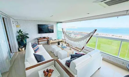 Apartamento com 4 dormitórios à venda, 169 m² por r$ 3.000.000,00 - enseada - guarujá/sp