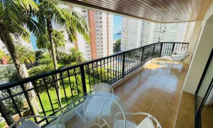 Apartamento com vista mar à venda em pitangueiras - guarujá/sp.