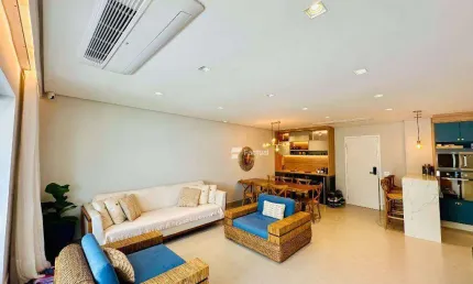 Apartamento com 3 dormitórios, 132 m² - vendau  - Riviera - Módulo 7 - Bertioga/SP