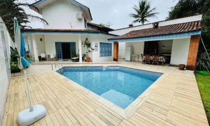 Casa com 4 dormitórios para alugar, 263 m² por R$ 8.100,00/mês - Riviera Módulo 26 - Bertioga/SP