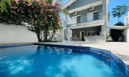 Casa com 5 dormitórios à venda, 218 m² - riviera  de são lourenço - bertioga/sp