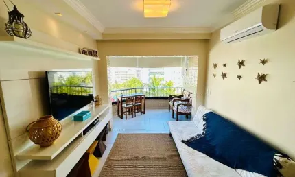 Apartamento com 1 dormitório à venda, 78 m² - riviera de são lourenço - bertioga/sp
