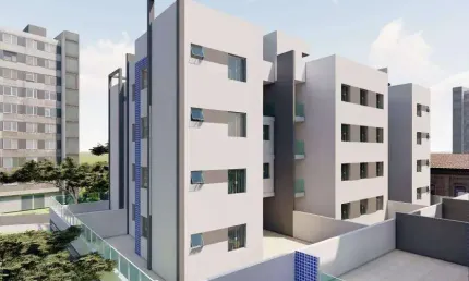 Apartamento com Área Privativa para Venda em Belo Horizonte, Santa Branca, 3 dormitórios, 1 suíte, 2 banheiros, 2 vagas