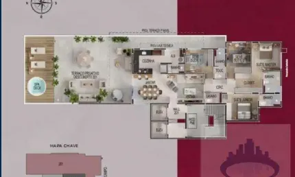 Apartamento com Área Privativa para Venda em Belo Horizonte, Santo Antônio, 3 dormitórios, 1 suíte, 3 banheiros, 3 vagas