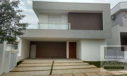 Sobrado com 3 dormitórios à venda, 280 m² por R$ 1.410.000 - Condomínio Mont Blanc - Sorocaba/SP, próximo ao Shopping Iguatemi.