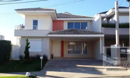 Sobrado com 4 dormitórios à venda, 347 m² por r$ 2.600.000,00 - condomínio village sunset - sorocaba/sp
