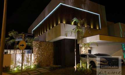 PORTEIRA FECHADA Sobrado com 3 dormitórios à venda, 281 m² por R$ 2.140.000 - Condomínio Chácara Ondina - Sorocaba/SP