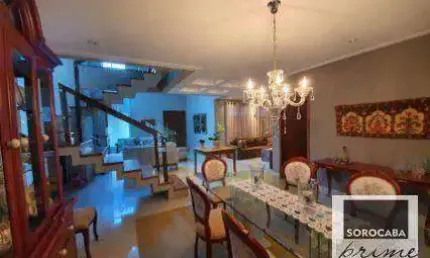 Sobrado com 4 dormitórios à venda, 360 m² por r$ 2.200.000,00 - condomínio village sunset - sorocaba/sp