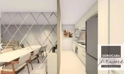 Apartamento com 2 dormitórios à venda, 52 m² por r$ 370.000,00 - parque campolim - sorocaba/sp