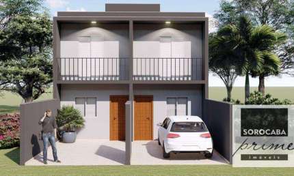 Sobrado com 2 dormitórios à venda, 72 m² por R$ 305.000,00 - Jardim Wanel Ville V - Sorocaba/SP