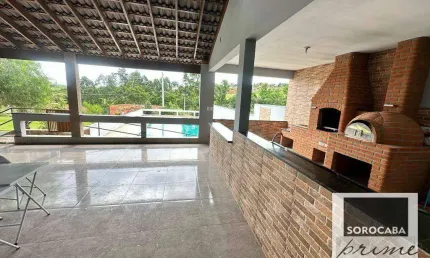 Chácara com 3 dormitórios à venda, 2500 m² por r$ 800.000,00 - caguaçu - sorocaba/sp