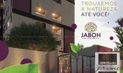 Apartamento lançamento com 2 dormitórios ( sendo 1 suíte) à venda, 64 m² - edifício jaboh- jardim maria do carmo - sorocaba/sp