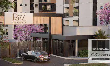 Apartamento lançamento com 2 dormitórios ( sendo 1 suíte )  à venda, 61 m²  - Rizz Vitta - Parque Campolim - Sorocaba/SP