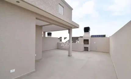 Sobrado novo em condomínio, com 03 quartos 02 vagas e terraço amplo no boqueirão