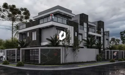 Triplex com 3 suítes a venda no Água Verde, terraço com Jacuzzi.