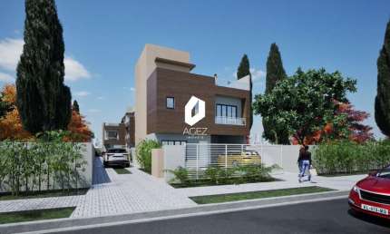 Sobrado em construção a venda no Novo Mundo, 3 quartos com amplo terraço