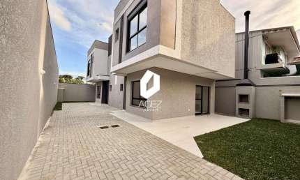 Sobrado novo em condomínio Campo Comprido com 3 Quartos, Suíte e Área Gourmet!