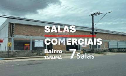 Alugo 7  Salas Comerciais com 56,35 m² na Avenida Dona Otília no bairro Tarumã, Manaus.
