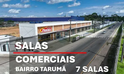 Alugo 7  salas comerciais com 56,35 m² na avenida dona otília no bairro tarumã, manaus.