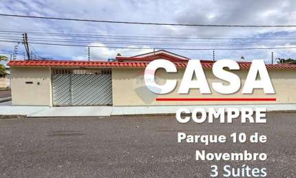 Casa à venda no Parque Dez, 207m², com 3 suítes, Conjunto Nova Friburgo, Manaus.