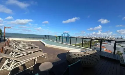 Restinga beira mar bessa - flat padrão/ flat no restinga/ flat jardim oceania/ flat em joao pessoa