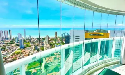 Condomínio estrela do atlântico - apartamento alto padrão/locação - alto  padrão em ponta negra são 58m' super bem distribuídos, totalmente reformado, 100%