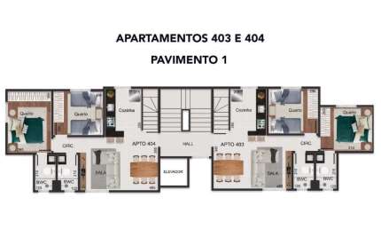 Cobertura à venda, 2 quartos, 1 suíte, 2 vagas, Araguaia - Belo Horizonte/MG
