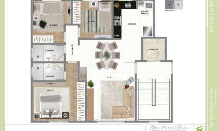 Apartamento à venda, 3 quartos, 1 suíte, 2 vagas, Barreiro - Belo Horizonte/MG