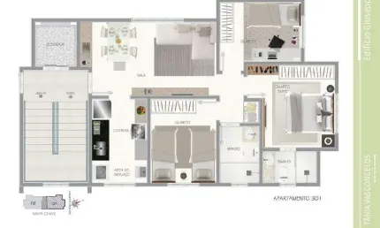 Apartamento à venda, 3 quartos, 1 suíte, 2 vagas, Milionários - Belo Horizonte/MG