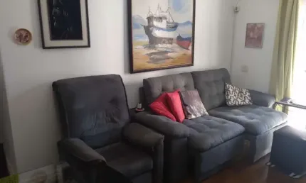 Apartamento para venda em santos, josé menino, 1 dormitório, 2 banheiros, 1 vaga