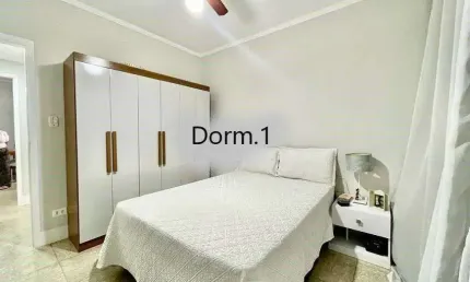 Apartamento para venda em santos, ponta da praia, 2 dormitórios, 2 banheiros, 1 vaga