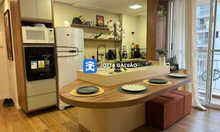 Apartamento com 1 quarto à venda na Rua Alberto Carlos Dupas Valin, 100, Vila Palácios, Campinas, 44 m2 por R$ 447.000