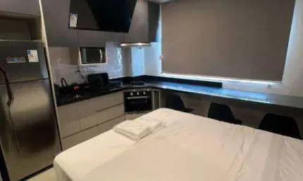 Apartamento mobiliado de 1 dormitório para alugar em moema por r$ 3.000/mês