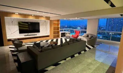 Alto padrão com vista para o Parque – 283 m², 4 dorms, mobiliado, no Jardim das Perdizes