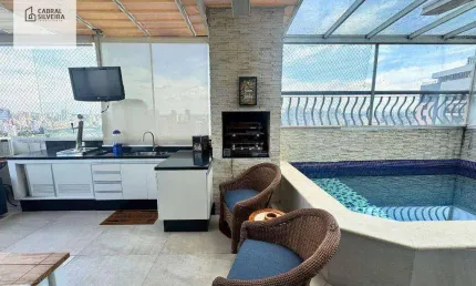 Cobertura com 3 suítes à venda, 181 m²  - Moema - São Paulo/SP